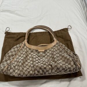 Gucci Brown Monogram Shoulder Bag